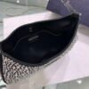 Prada 1BC169 Prada Cleo satin bag with appliqués Black