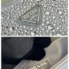 Prada 1BC169 Prada Cleo satin bag with appliqués White
