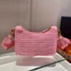 Prada 1BH204 Prada Re-Edition 2005 Raffia Bag in Pink