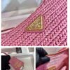 Prada 1BH204 Prada Re-Edition 2005 Raffia Bag in Pink