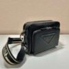 Prada 2VH152 Saffiano leather shoulder bag Black