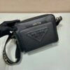 Prada 2VH152 Saffiano leather shoulder bag Black