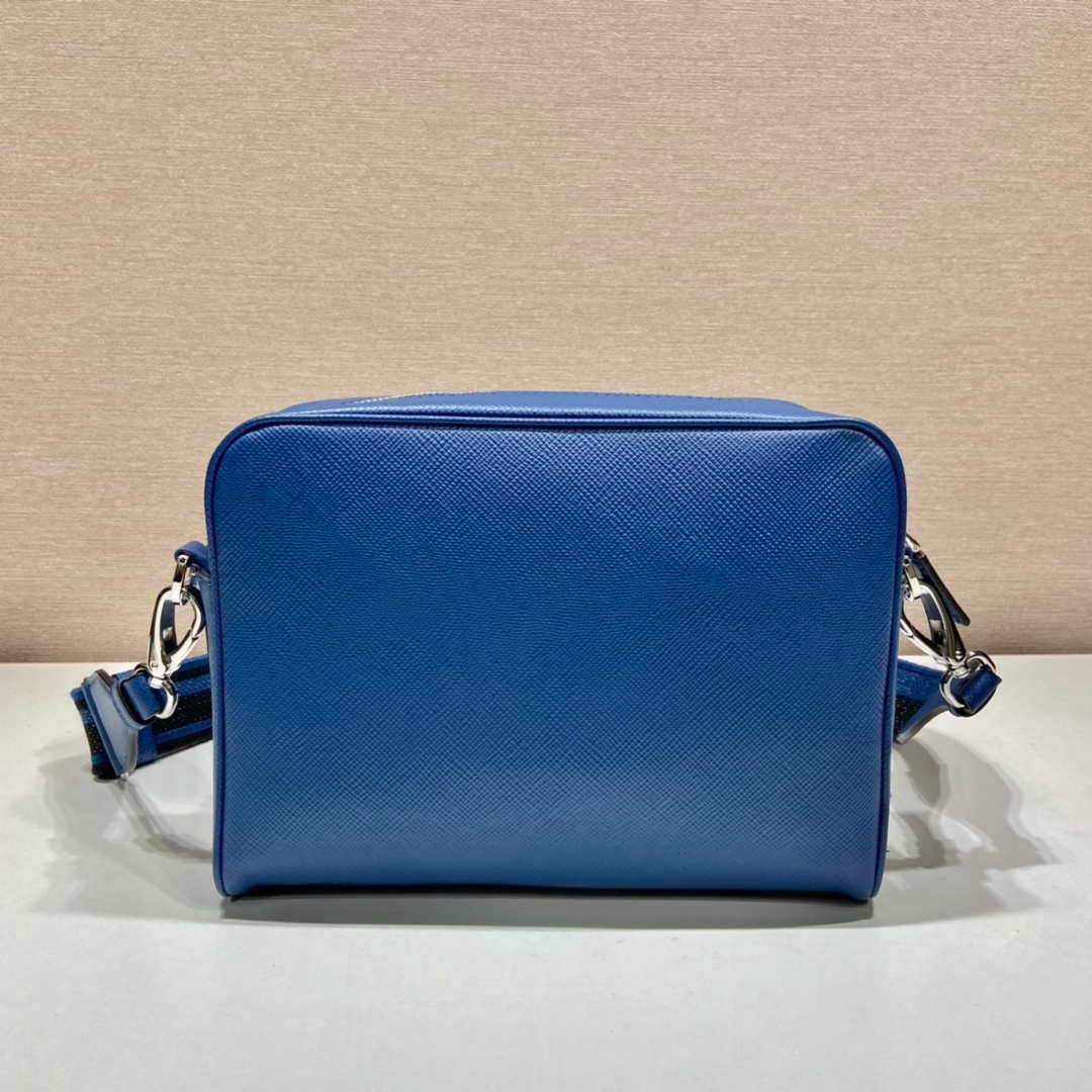 Prada 2VH152 Saffiano leather shoulder bag Blue