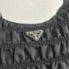Prada 1NE204 Prada Nylon and Saffiano Leather Mini Bag in Black