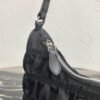 Prada 1NE204 Prada Nylon and Saffiano Leather Mini Bag in Black