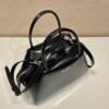 Replica Prada 1BA366 Small brushed leather Prada Supernova handbag Black