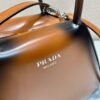 Replica Prada 1BA366 Small brushed leather Prada Supernova handbag Brown