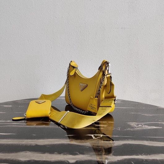 Prada 1BH204 Prada Re-Edition 2005 Saffiano leather Bag in Yellow