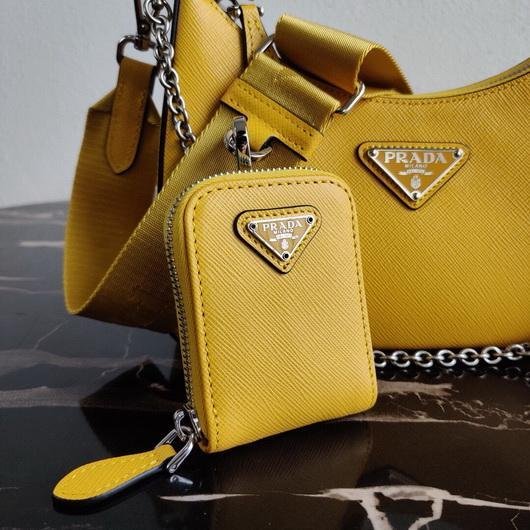 Prada 1BH204 Prada Re-Edition 2005 Saffiano leather Bag in Yellow