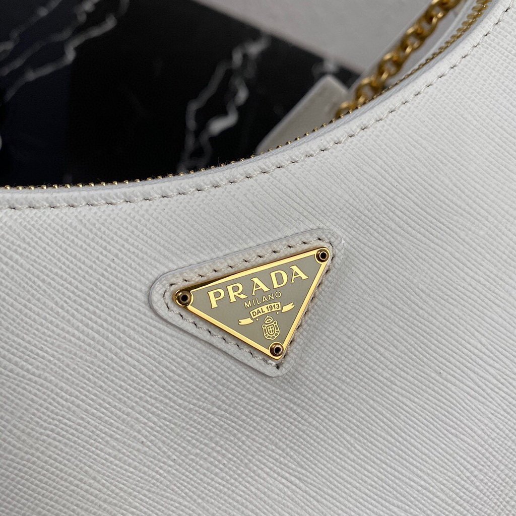 Prada 1BH204 Prada Re-Edition 2005 Saffiano leather Bag in White