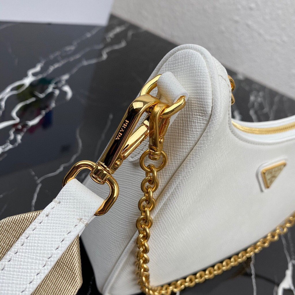 Prada 1BH204 Prada Re-Edition 2005 Saffiano leather Bag in White