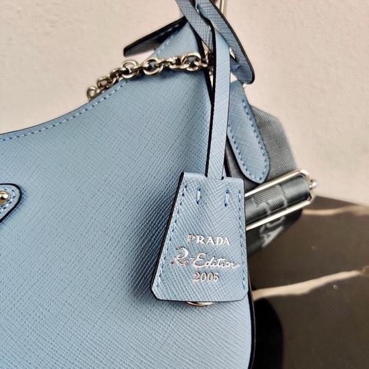 Prada 1BH204 Prada Re-Edition 2005 Saffiano leather Bag in Light Blue