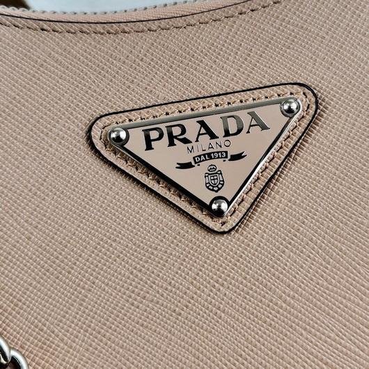 Prada 1BH204 Prada Re-Edition 2005 Saffiano leather Bag in Apricot Silver