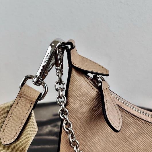 Prada 1BH204 Prada Re-Edition 2005 Saffiano leather Bag in Apricot Silver
