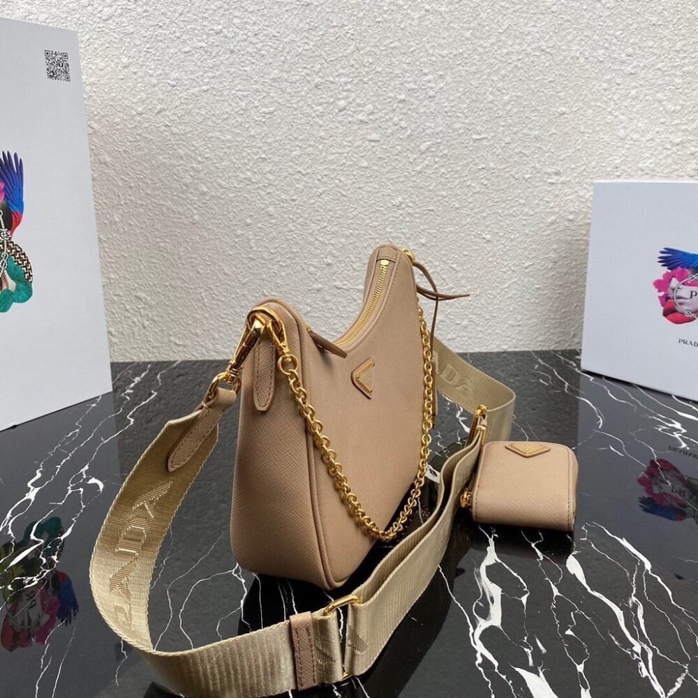 Prada 1BH204 Prada Re-Edition 2005 Saffiano leather Bag in Apricot