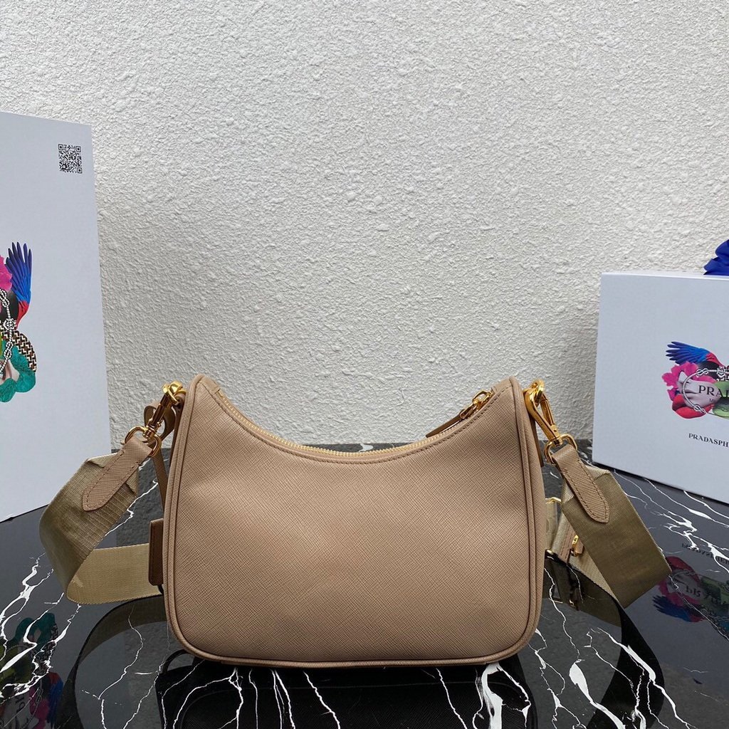 Prada 1BH204 Prada Re-Edition 2005 Saffiano leather Bag in Apricot