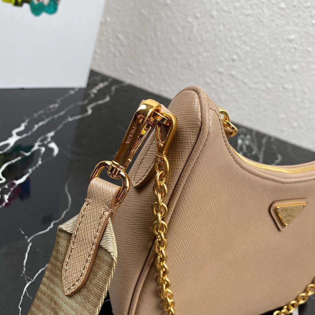 Prada 1BH204 Prada Re-Edition 2005 Saffiano leather Bag in Apricot
