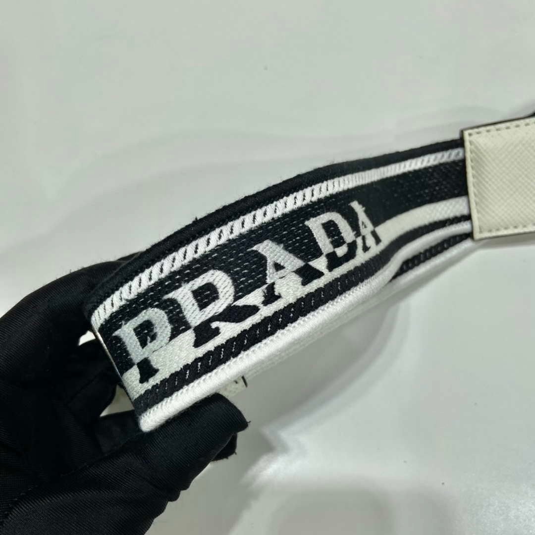 Prada 2VH154 Saffiano leather shoulder bag White