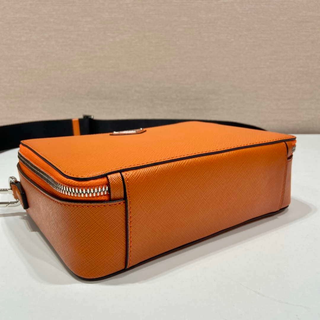 Prada 2VH069 Brique Saffiano leather bag Orange