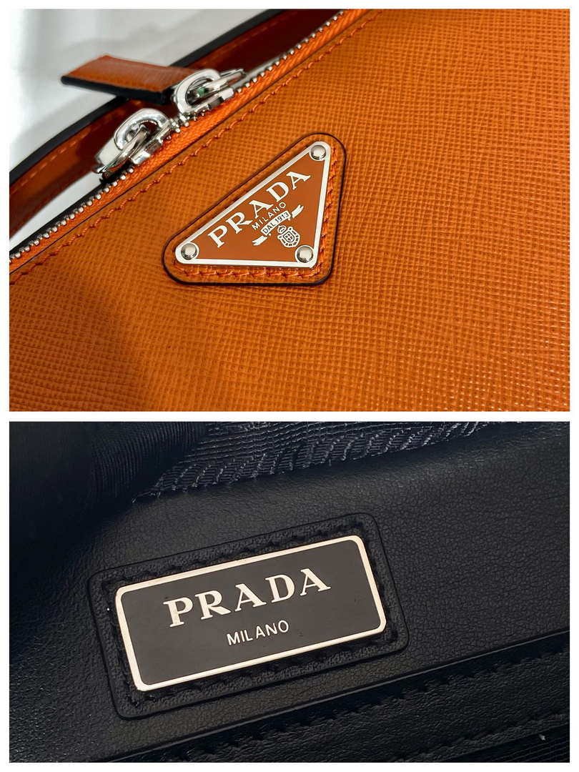 Prada 2VH069 Brique Saffiano leather bag Orange