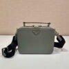 Prada 2VH069 Brique Saffiano leather bag Gray
