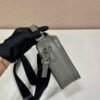Prada 2VH069 Brique Saffiano leather bag Gray