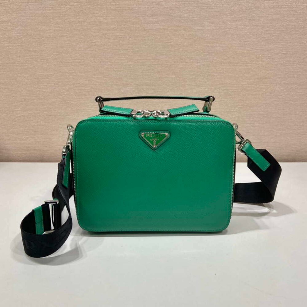 Prada 2VH069 Brique Saffiano leather bag Green