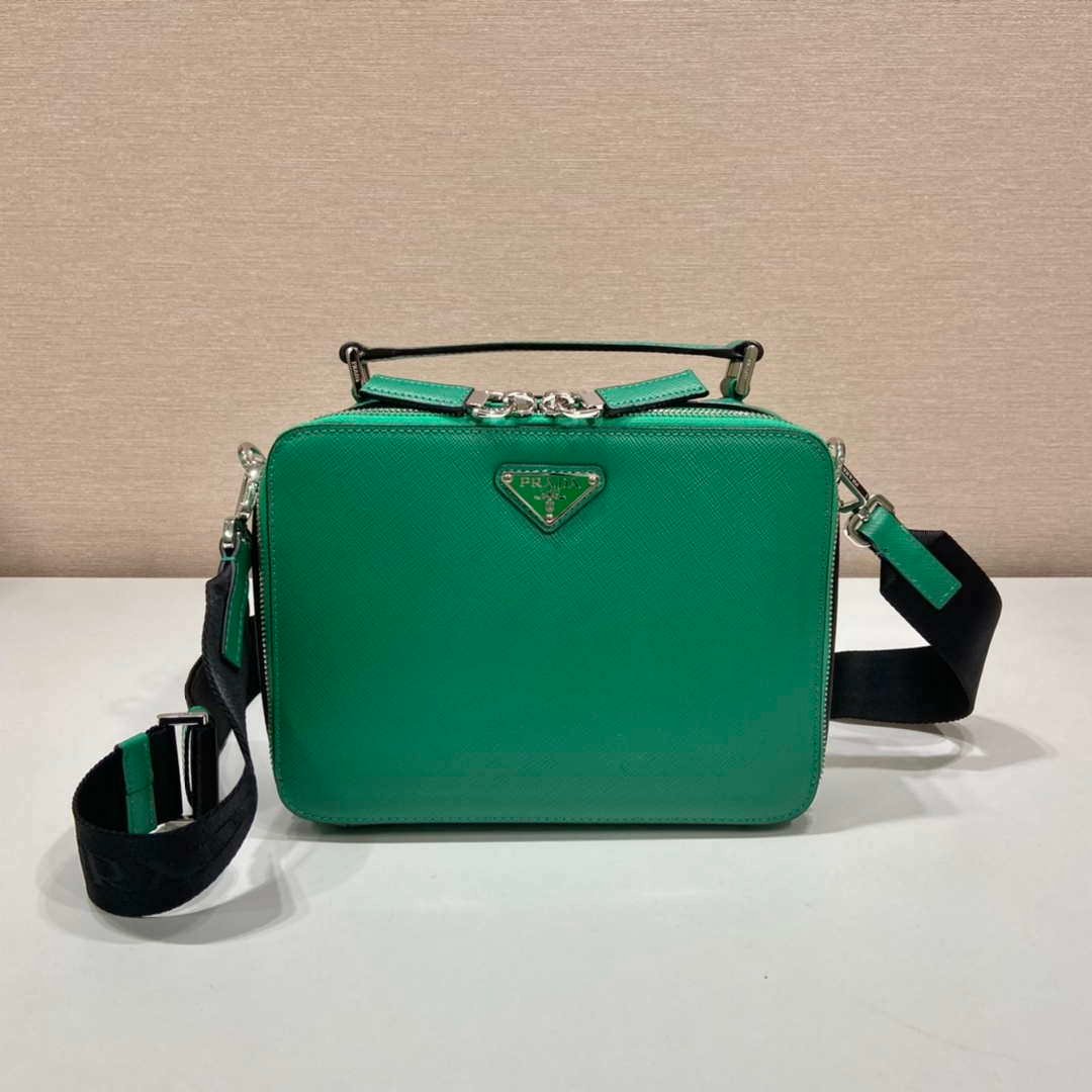 Prada 2VH069 Brique Saffiano leather bag Green