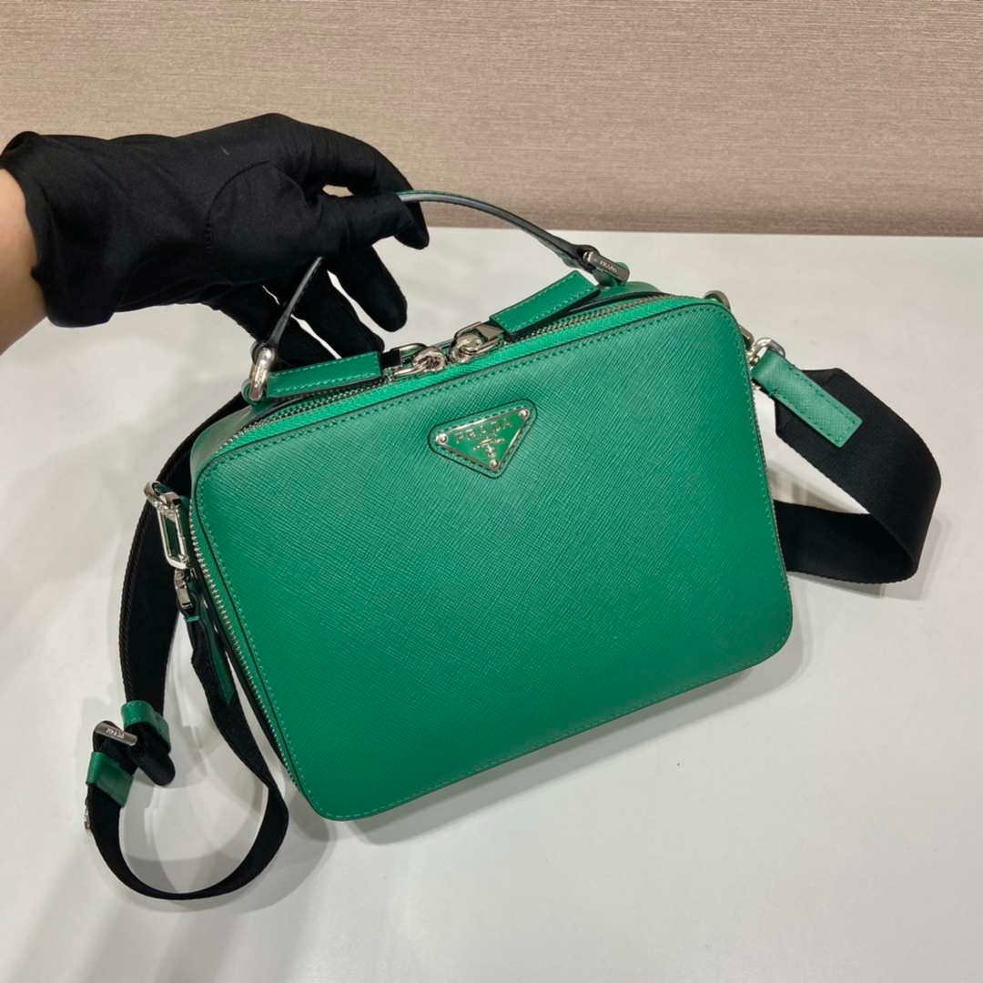 Prada 2VH069 Brique Saffiano leather bag Green