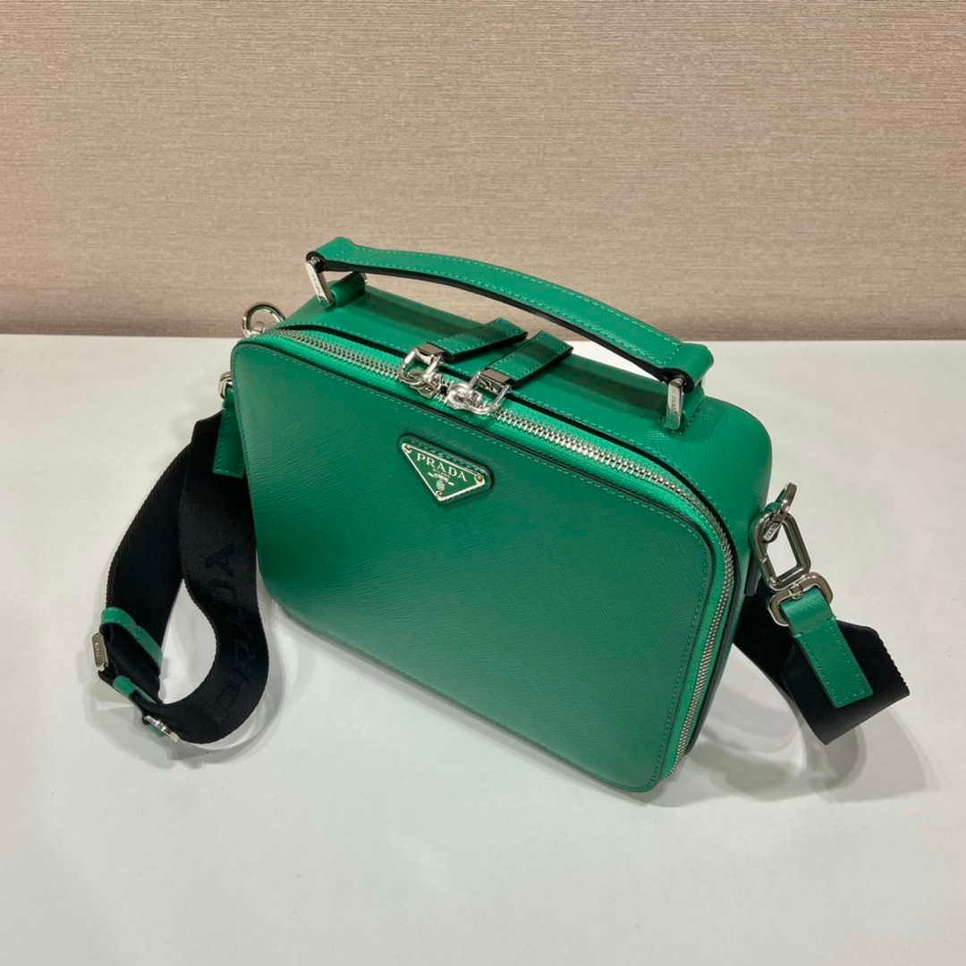 Prada 2VH069 Brique Saffiano leather bag Green