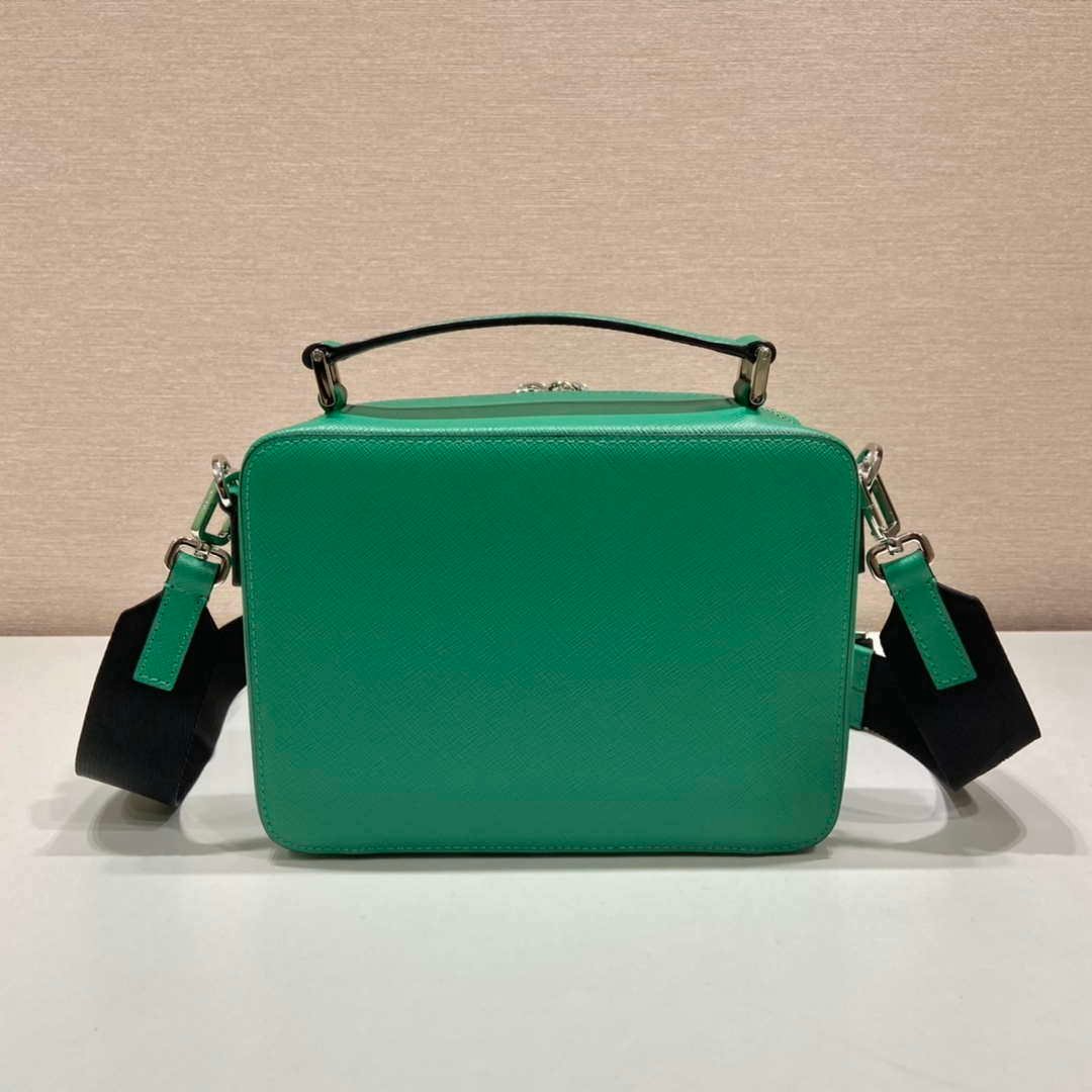 Prada 2VH069 Brique Saffiano leather bag Green