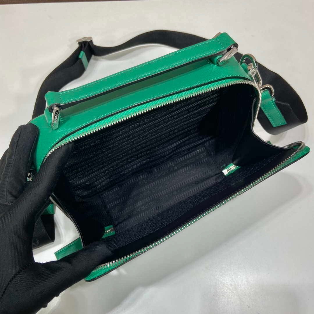 Prada 2VH069 Brique Saffiano leather bag Green