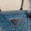Prada 1BA896 Prada Galleria Saffiano leather small bag Blue