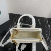 Prada 1BA906 Prada Galleria Saffiano leather mini-bag White