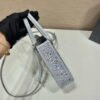 Replica Prada 1BA331 Small satin tote bag with crystals White