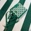 Replica Prada 1BA355 Symbole Jacquard Fabric Micro Bag Green White