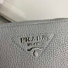 Prada Leather bag with shoulder strap 1BH082 Gray