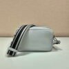 Prada Leather bag with shoulder strap 1BH082 White
