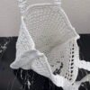 Replica Prada 1BG393 Raffia tote bag White