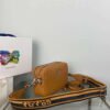 Prada Leather bag with shoulder strap 1BH082 brown