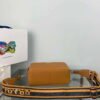 Prada Leather bag with shoulder strap 1BH082 brown