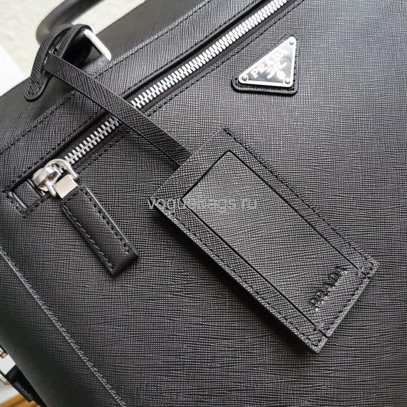 Replica Prada 2VG044 Saffiano Leather Tote Bag in Black