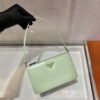 Prada 1BC155 Saffiano leather mini bag Green