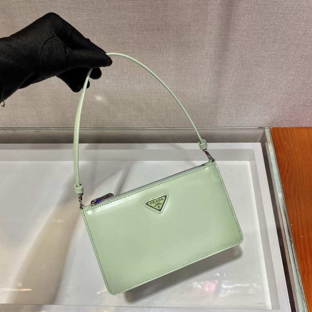 Prada 1BC155 Saffiano leather mini bag Green
