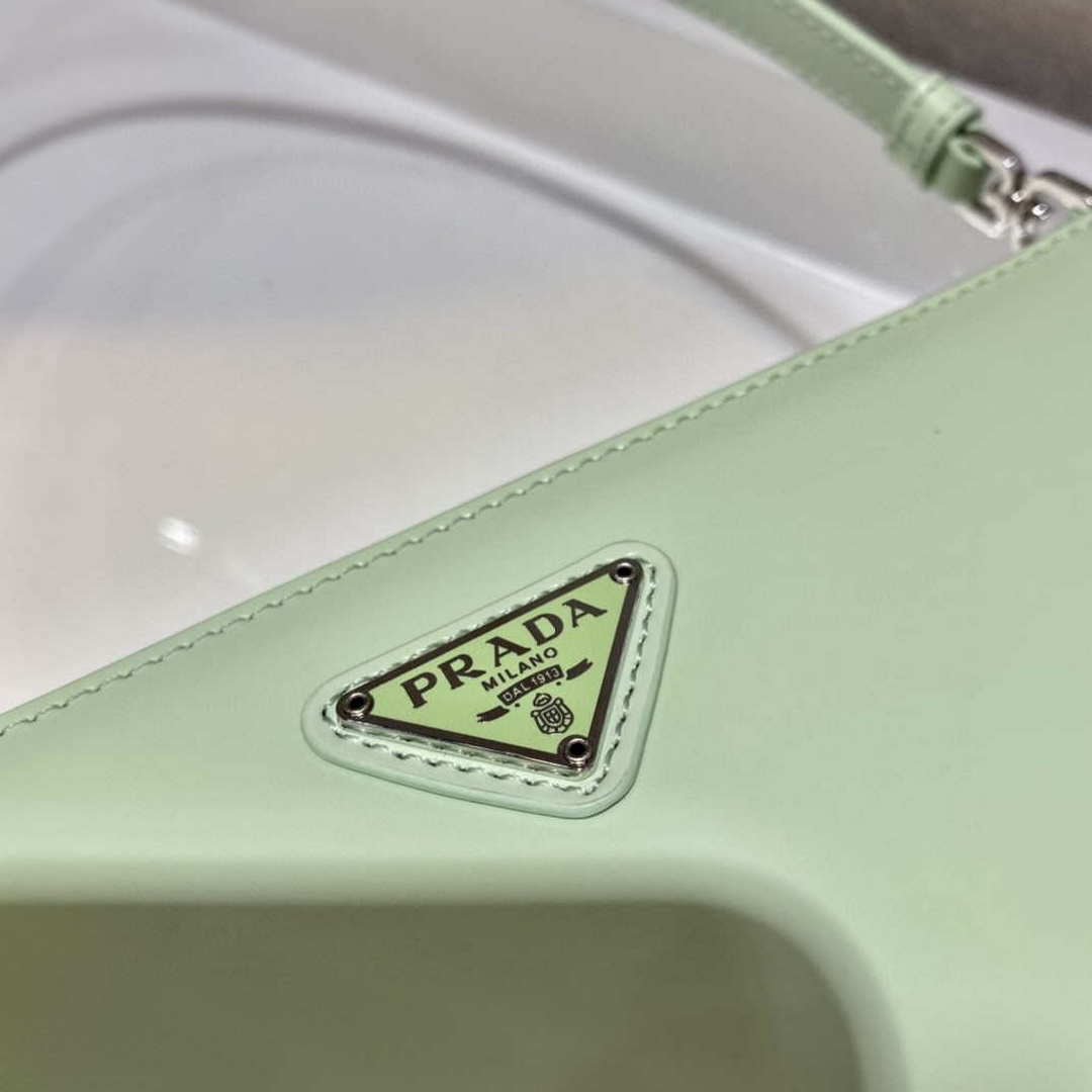 Prada 1BC155 Saffiano leather mini bag Green
