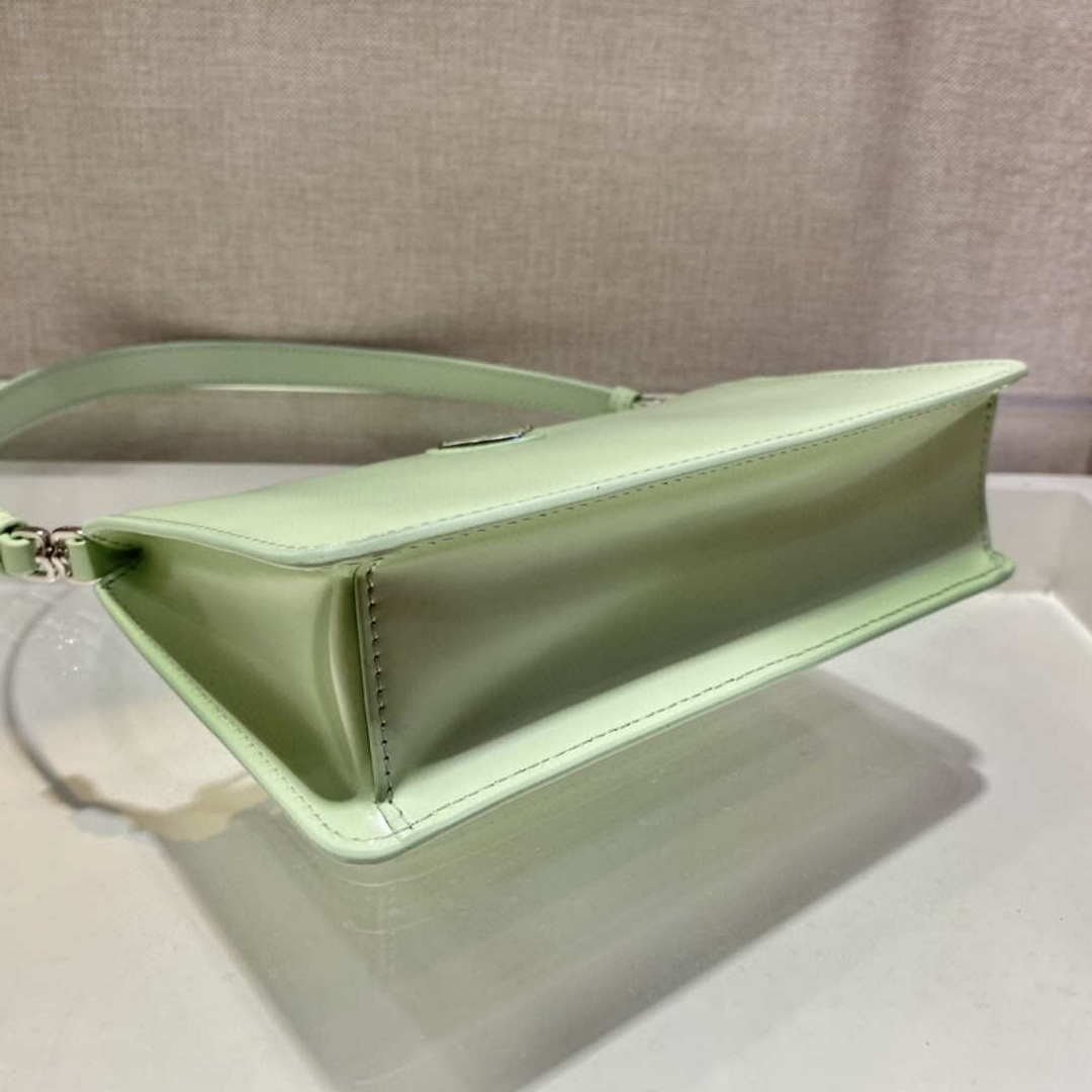 Prada 1BC155 Saffiano leather mini bag Green
