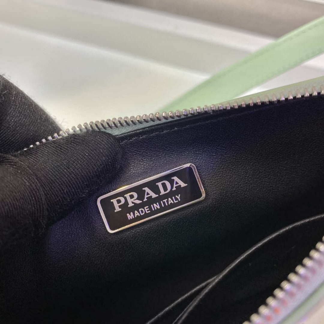 Prada 1BC155 Saffiano leather mini bag Green
