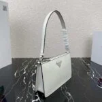 Prada 1BC155 Saffiano leather mini bag White