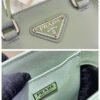 Replica Prada 1BA331 Small Brushed Leather Tote Light Green