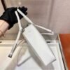 Prada 1BA330 Brushed Leather Tote Bag White